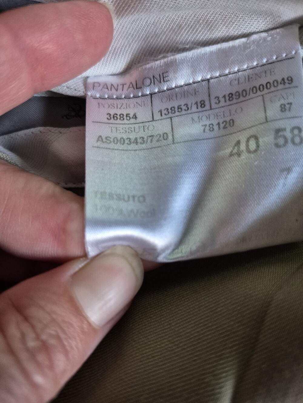 Canali Italian 100% Wool Pleated Front Khaki Dress Pants 40x32 Quiet Luxury - Picture 3 of 8